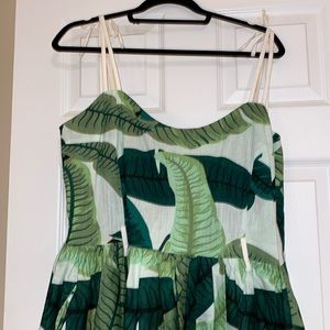 Collectif Palm Banana Leaf Swing Dress